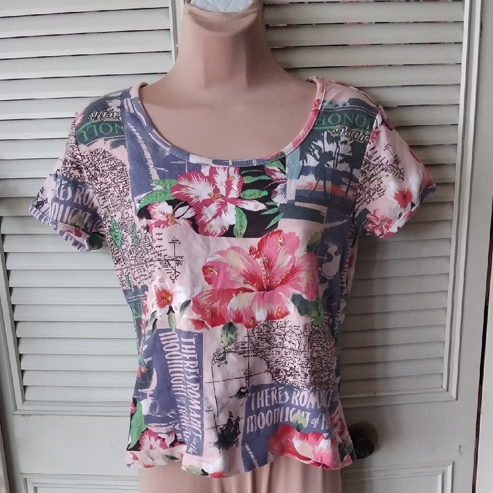 Tropical Print Tee
